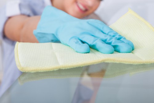 Carpet cleaning service treating high-traffic residential flooring