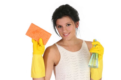 Professional upholstery cleaning service for a living room sofa