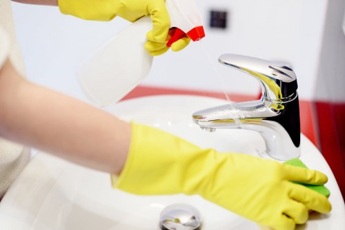 Hot water extraction equipment used for carpet cleaning