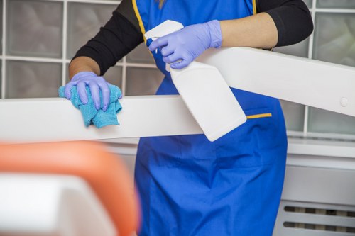 Baking soda being used to deodorize a mattress